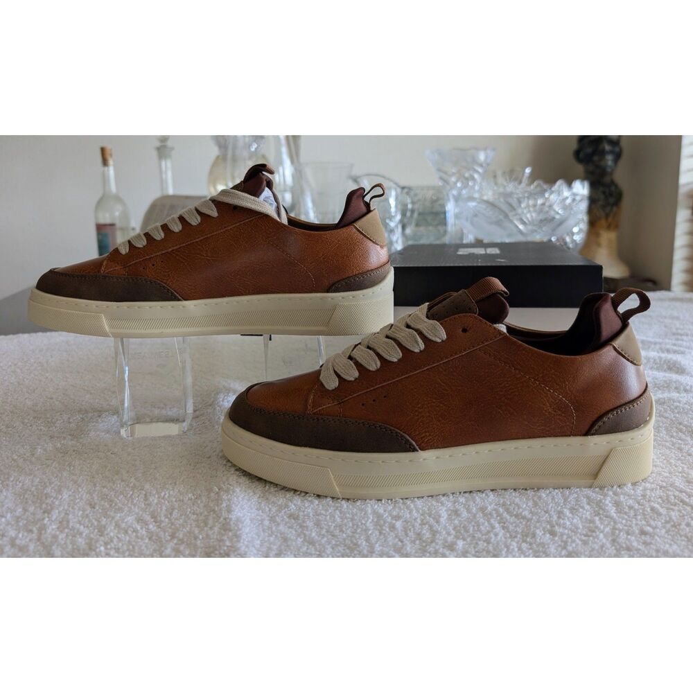 Madden NYC Markk Casual Sneakers Men’s Size 7 Brown Comfort Foam Lace Up NIB